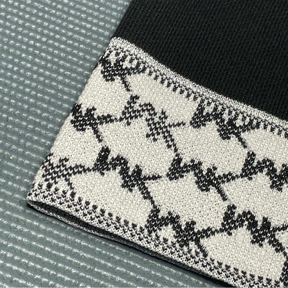 Michael Michael Kors Womens Knit Cuffed Winter Beanie Hat 539330C Black Multi OS - Picture 11 of 16